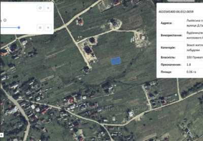 Buy a lot of land, Данила Галицького, Skhidnica, Drogobickiy district, id 4687842