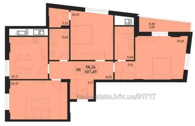 Buy an apartment, Shevchenka-T-vul, Lviv, Shevchenkivskiy district, id 4683258