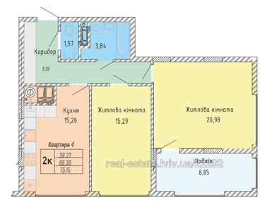 Buy an apartment, Striyska-vul, Lviv, Frankivskiy district, id 4917460