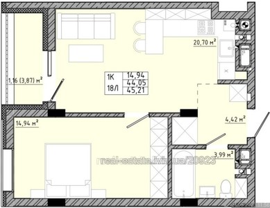 Buy an apartment, Sokilniki, Pustomitivskiy district, id 5053130