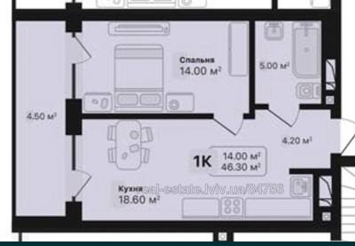 Buy an apartment, Topolna-vul, Lviv, Shevchenkivskiy district, id 4615647