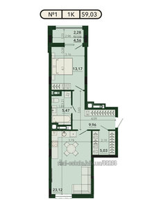 Buy an apartment, Troleybusna-vul, 16, Lviv, Frankivskiy district, id 5006545