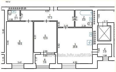 Купить квартиру, Трускавецкая ул., Львов, Франковский район, id 4895671