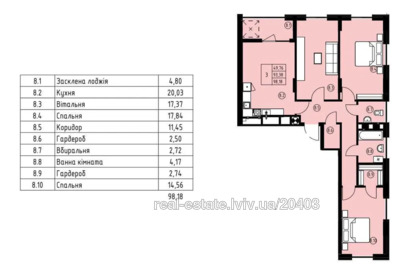 Buy an apartment, Navrockogo-V-vul, Lviv, Sikhivskiy district, id 4678969