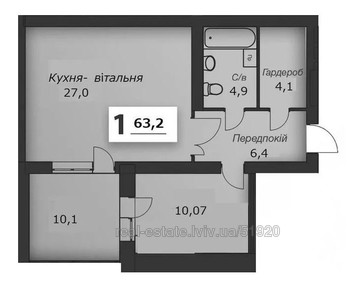 Buy an apartment, Lysyka-vul, Vinniki, Lvivska_miskrada district, id 4442964