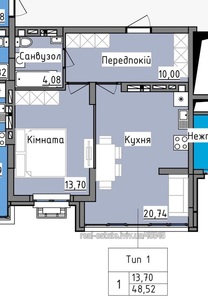 Buy an apartment, Roksolyani-vul, Lviv, Zaliznichniy district, id 4645204