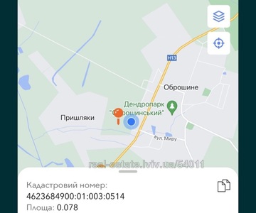 Buy a lot of land, for building, С, Obroshinoe, Pustomitivskiy district, id 4478701