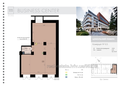 Commercial real estate for rent, Zelena-vul, 111, Lviv, Lichakivskiy district, id 4339895