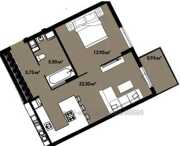 Buy an apartment, Kolumba-Kh-vul, Lviv, Lichakivskiy district, id 4640433
