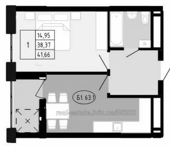 Buy an apartment, Zamarstinivska-vul, Lviv, Shevchenkivskiy district, id 4742539